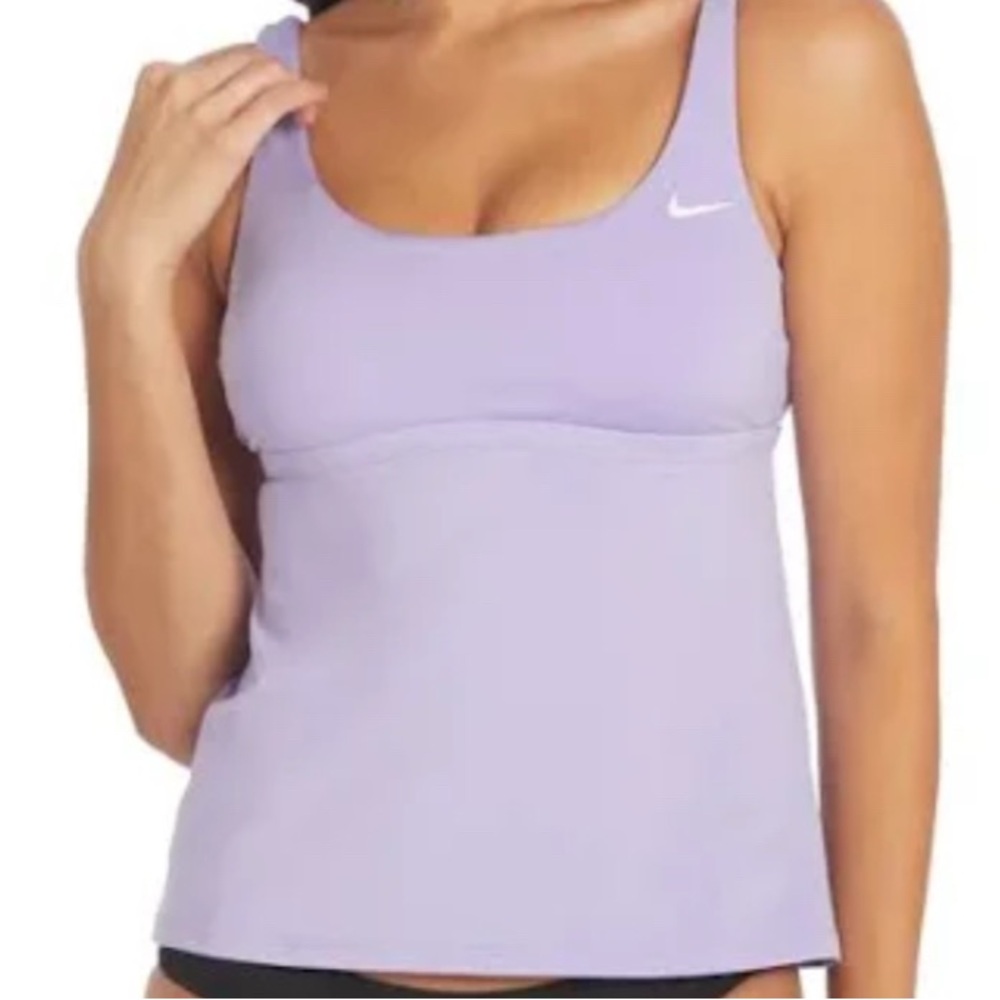 NWT Nike tankini swim top  Light Purple. Size M